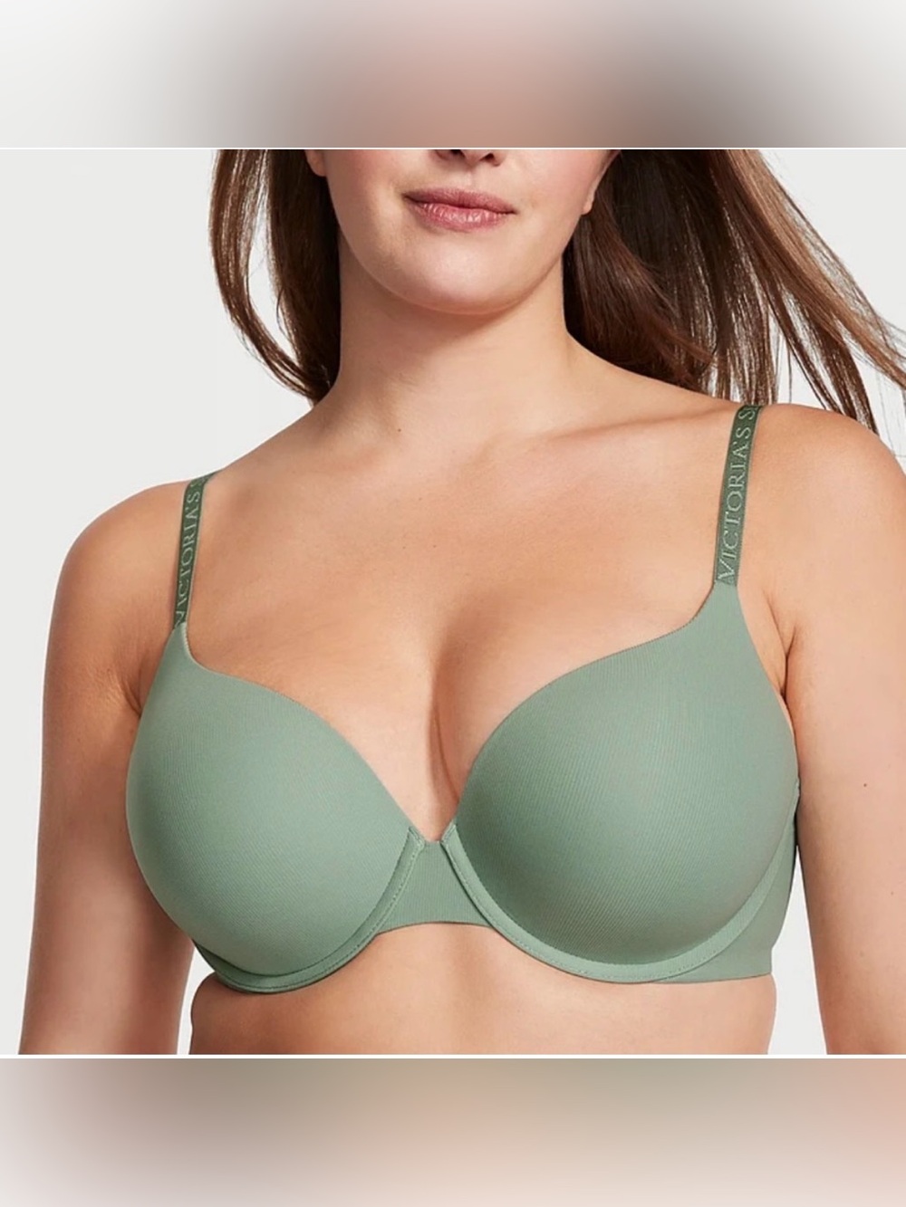 Victoria's Secret Perfect Shape Smooth Micro Rib Push Up Bra 38DDD  underwire